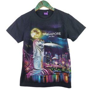 Discover Singapore City Scape Two-Sided T-Shirt Sz Small